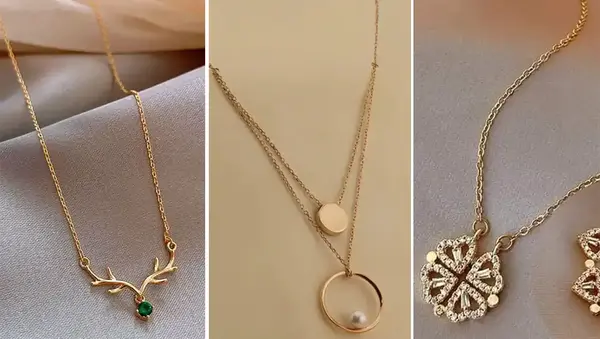عکس گردنبند طلای خوشگل