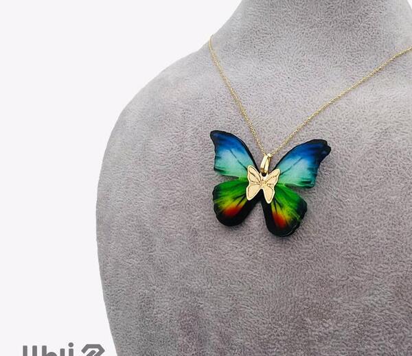 عکس گردنبند طلای پروانه ای