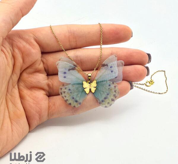 عکس گردنبند طلای پروانه ای