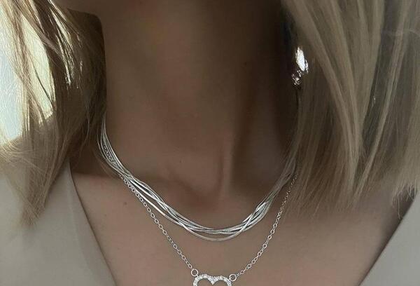عکس گردنبند دخترانه نقره