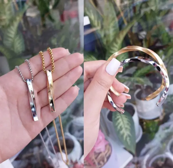 عکس دستبند و گردنبند بنگل