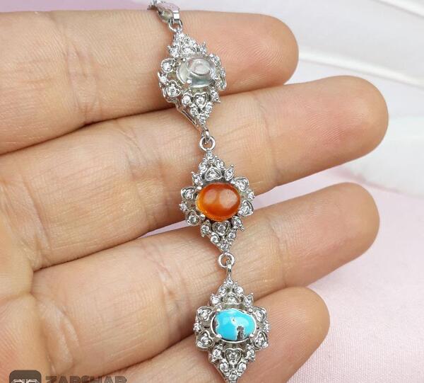 عکس دستبند عقیق زنانه
