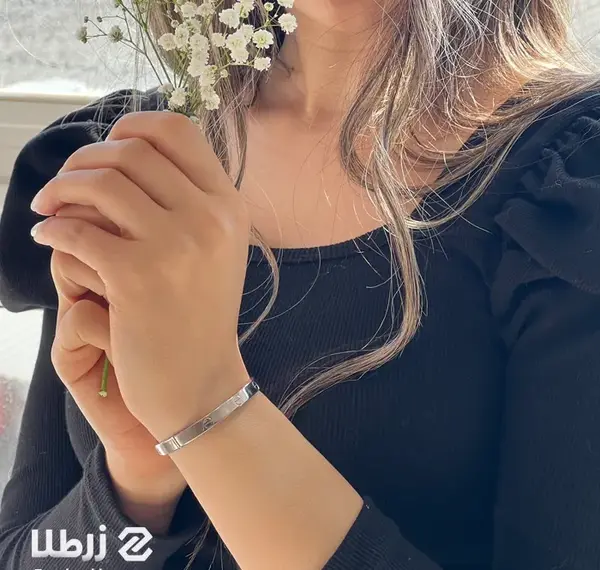 عکس دستبند طلا سفید زنانه