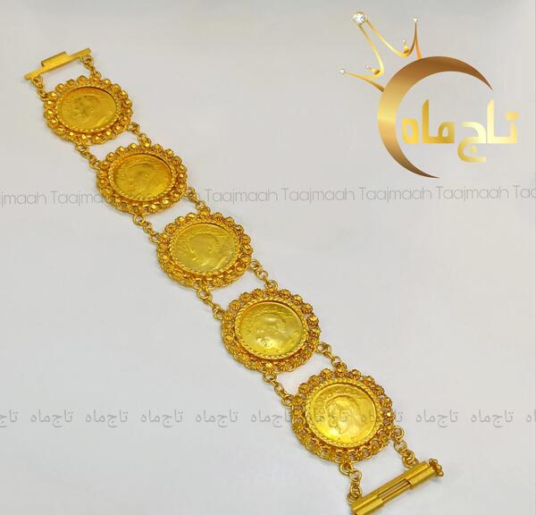 عکس دستبند سکه ای طلا