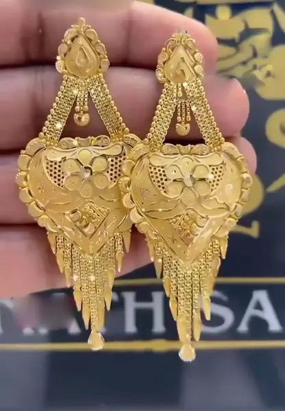 عکس گوشواره طلا بزرگ