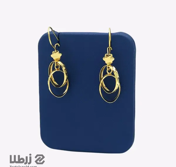 عکس گوشواره دو گرمی طلا
