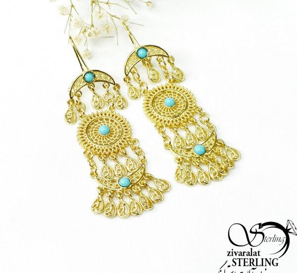 عکس گوشواره طلا خلیجی