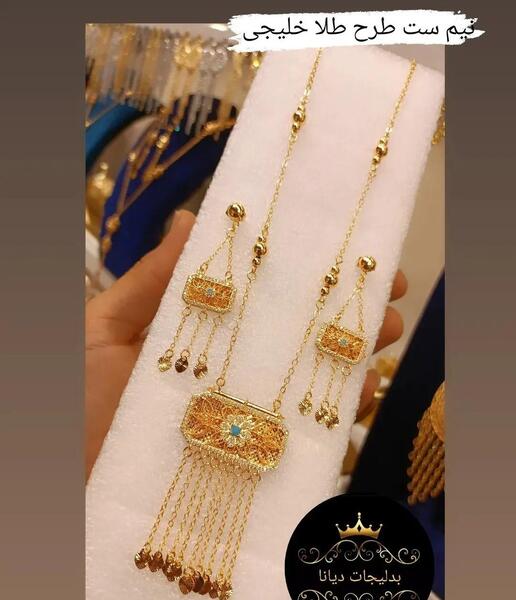 عکس گوشواره طلا خلیجی