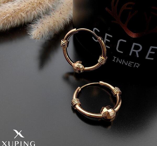 عکس گوشواره حلقه ای توپی