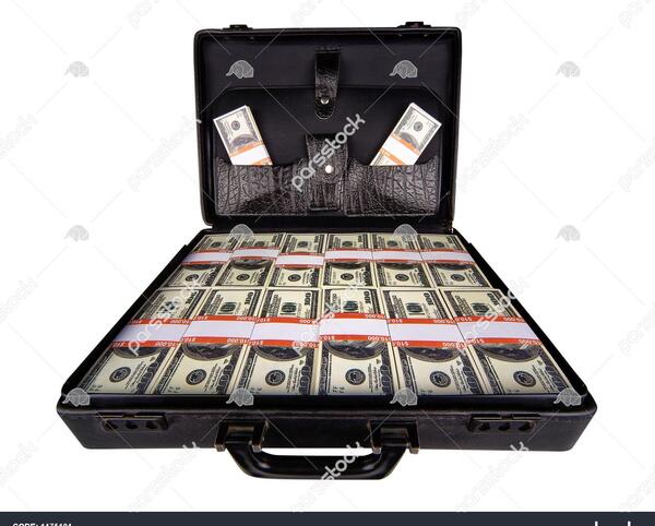 عکس کیف پول پر از دلار