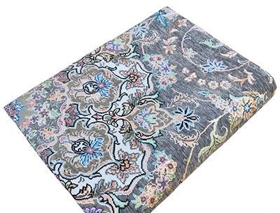 عکس روفرشی مخمل طوسی