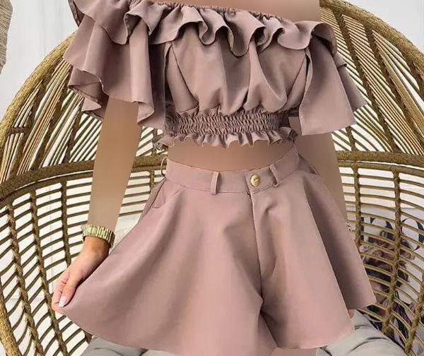 عکس مدل تاپ شلوارک زنانه شیک