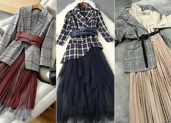 عکس کت و دامن مشکی دخترانه