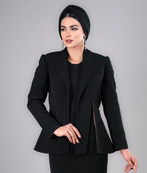 عکس کت و دامن مشکی دخترانه