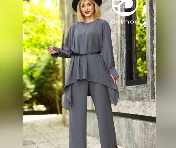 عکس تونیک شلوار با پارچه ابروبادی