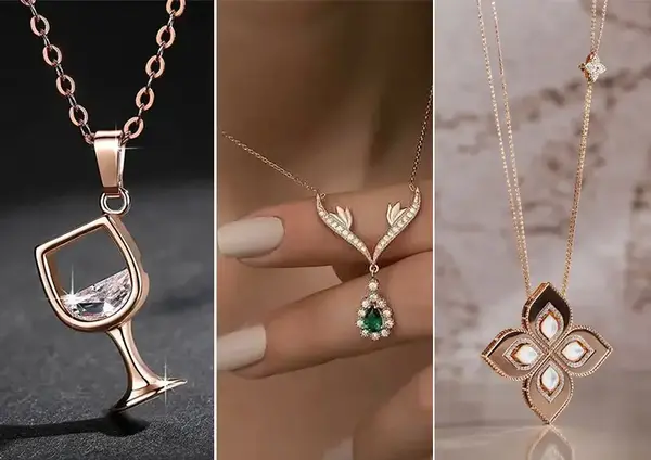 عکس گردنبند های ست دخترانه