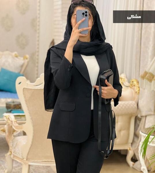 عکس کت و شلوار سیاه دخترانه