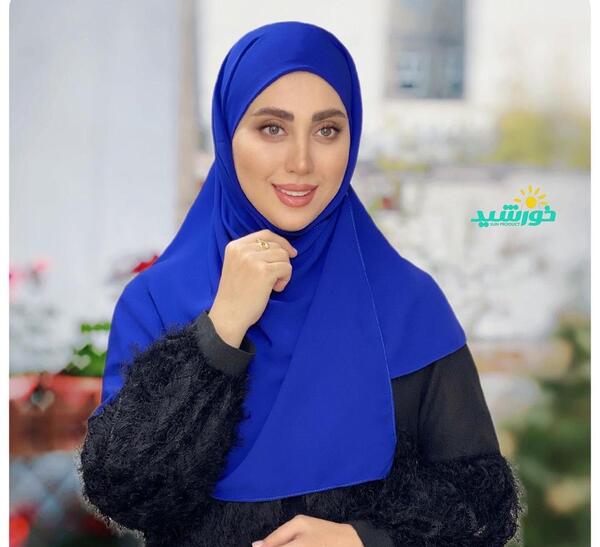 عکس آموزش دوخت مقنعه لبنانی دکمه دار