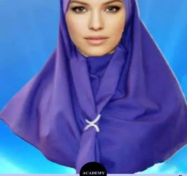 عکس آموزش برش و دوخت مقنعه کرواتی