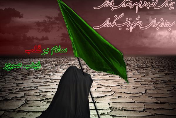 عکس حضرت زینب با چادر