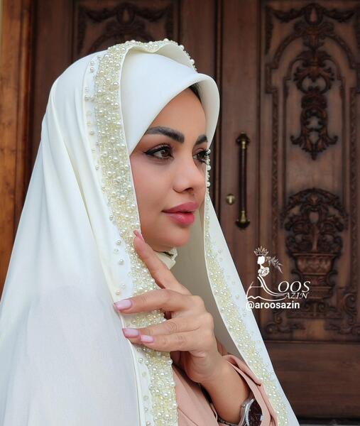 عکس چادر عروس جدید