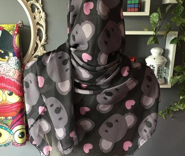 عکس روسری مشکی دخترانه