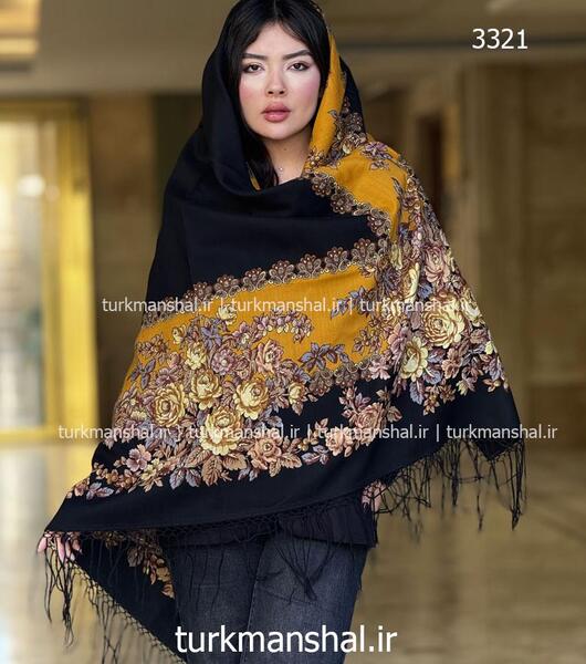 عکس با روسری ترکمن