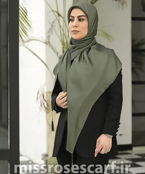 عکس روسری نخی تک رنگ