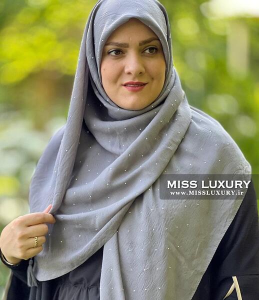 عکس روسری نخی تک رنگ