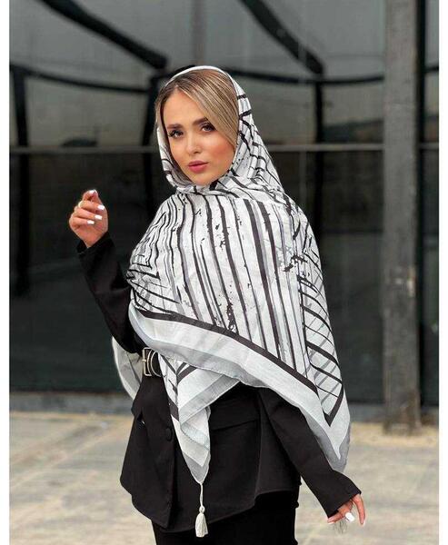 عکس روسری نخی تک رنگ