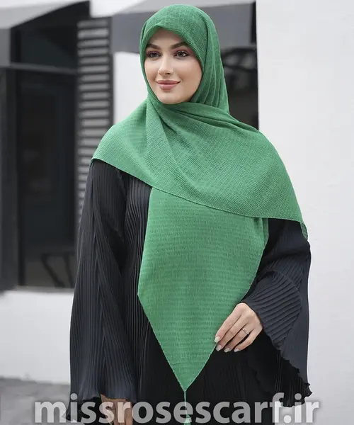 عکس روسری نخی تک رنگ