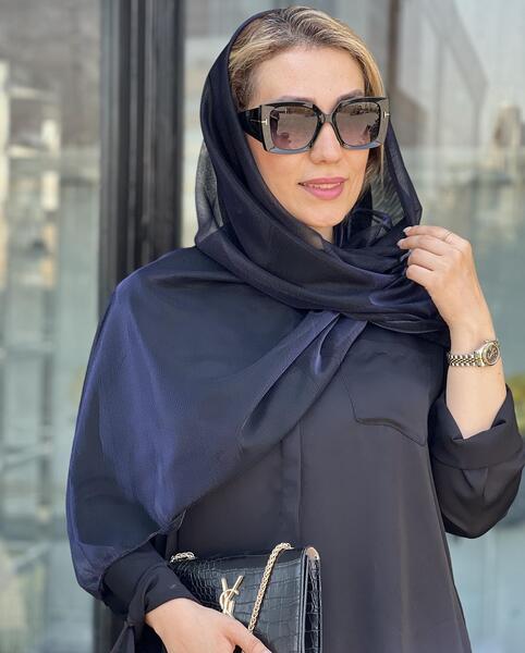 عکس شال حریر شیشه ای