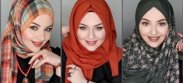 عکس بستن شال با حجاب