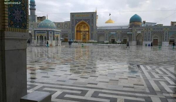 عکس هوای بارانی مشهد