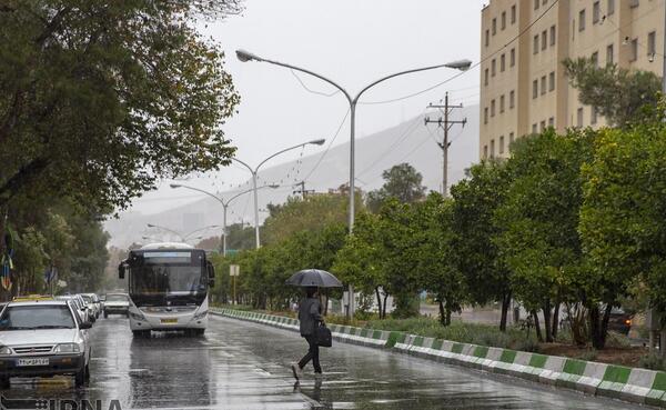 عکس هوای بارانی شیراز
