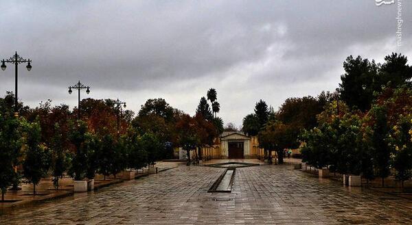 عکس هوای بارانی شیراز
