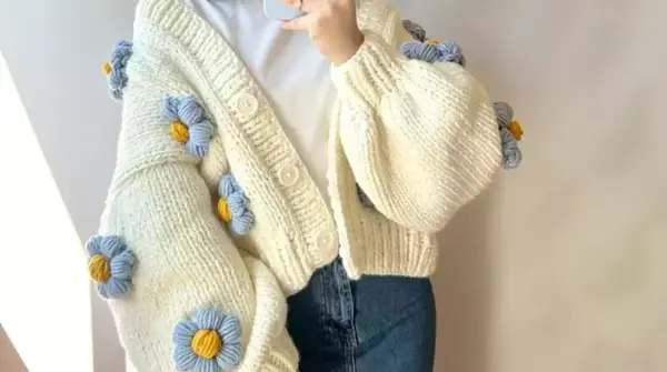 عکس ژاکت بافت دخترانه
