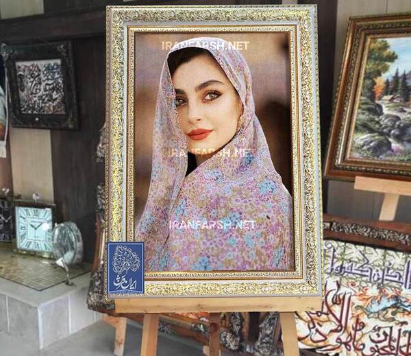 بافت عکس روی تابلو فرش
