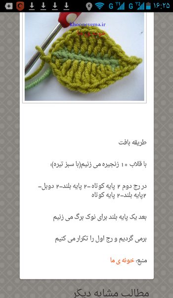 عکس از بافت برگ