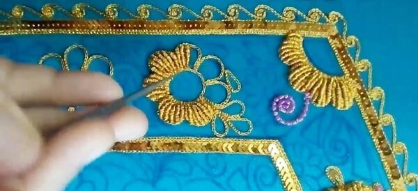 عکس نقشه پیراهن گلابتونی
