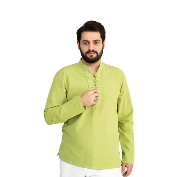 عکس پیراهن مردانه رنگ سبز