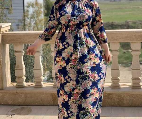 عکس پیراهن ساحلی چین دار