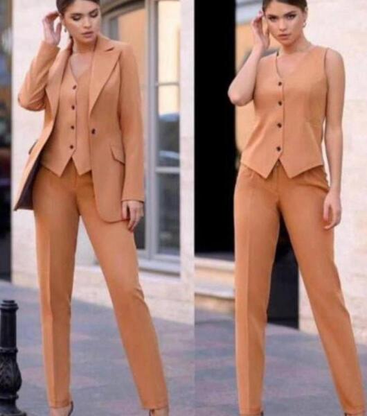 عکس کت شلوار جلیقه زنانه