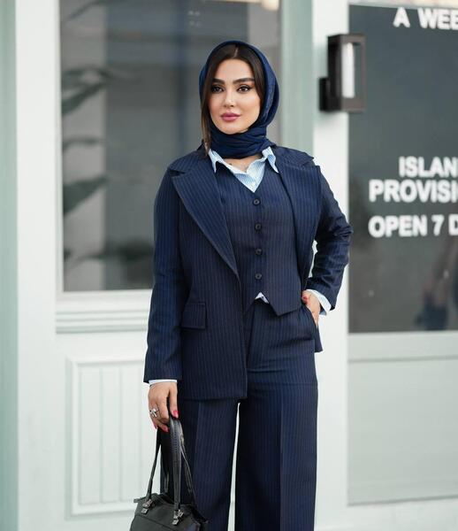 عکس کت شلوار جلیقه زنانه