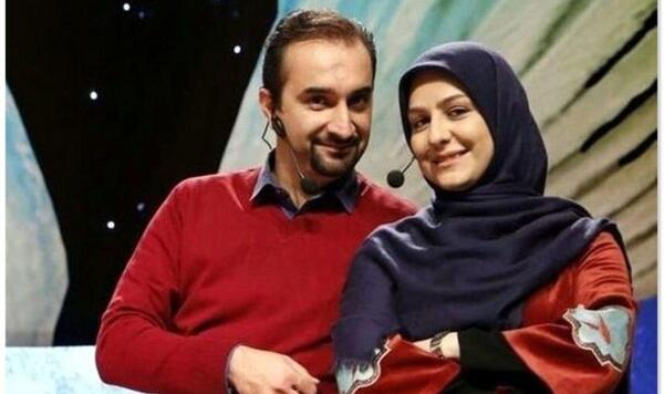 عکس مجری زوجی نو و همسرش