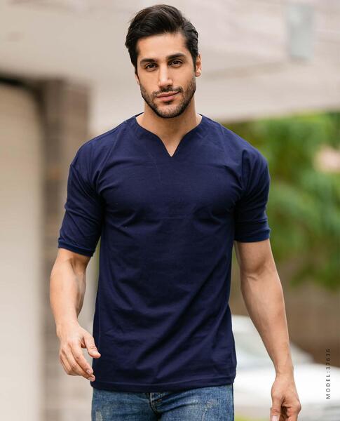 عکس تیشرت یقه کوبایی