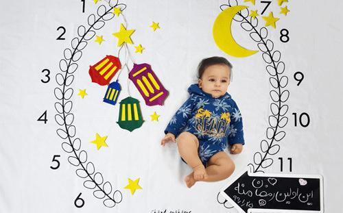 ایده عکس نوزاد در ماه رمضان