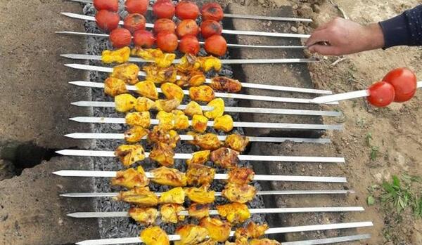 سيزده بدر عکس جوجه کباب در طبیعت