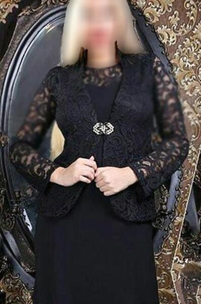 عکس مدل کت سارافون گیپور مشکی مجلسی