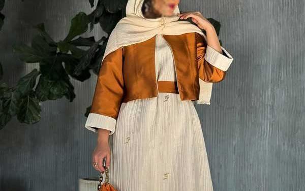 عکس مدل جدید کت سارافون طرح دار